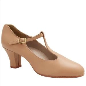 T-Strap Character Shoes in Caramel - Worn Once